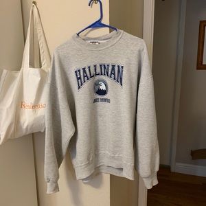 Vintage gray oversized sweatshirt / sweater